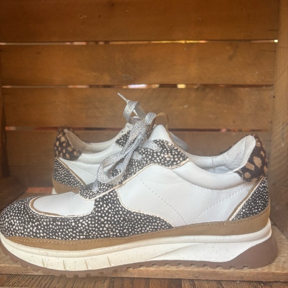Madewell Trainer Sneakers in Leather and Calf Hair 7.5 - Picture 7 of 12